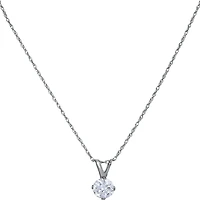 10k white gold pendant