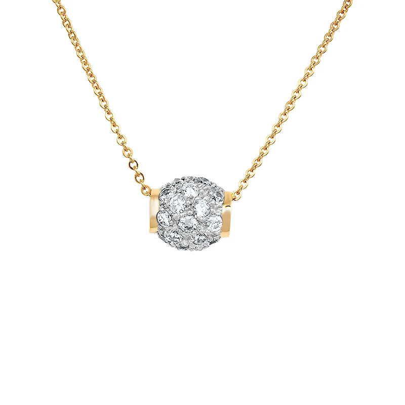 2 TONE 10K GOLD PENDANT