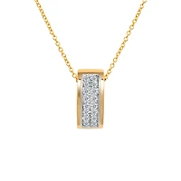 2 TONE 14K GOLD PENDANT