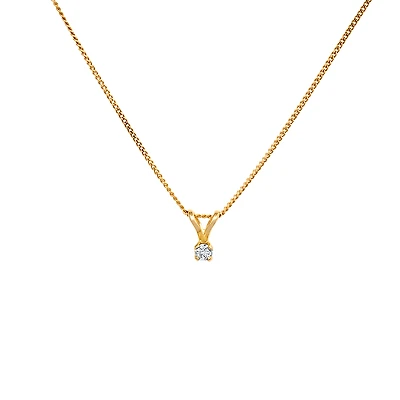 PENDENTIF OR JAUNE 14K