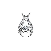WOMAN 10K WHITE GOLD PENDANT