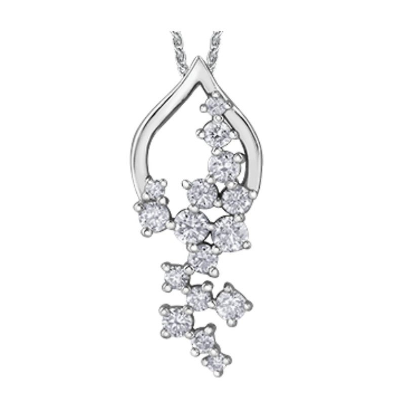 WHITE GOLD PENDANT FOR WOMEN