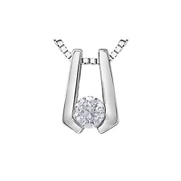10K WHITE GOLD PENDANT