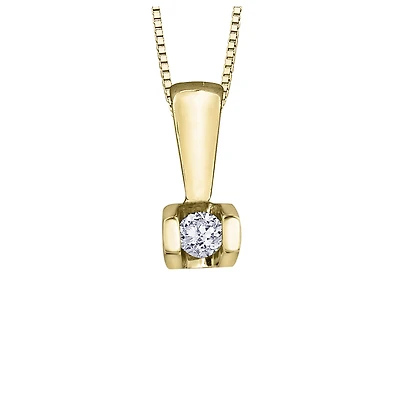 10K GOLD PENDANT WITH DIAMOND