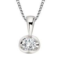 WHITE GOLD PENDANT FOR WOMEN