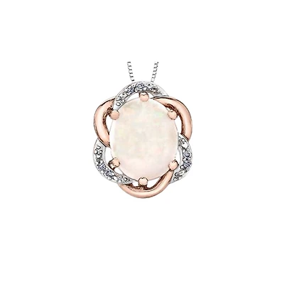 2 TONE 10K GOLD PENDANT