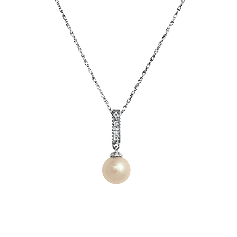 10K WHITE GOLD PENDANT