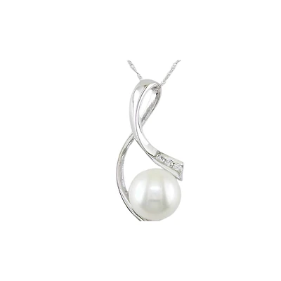 10K WHITE GOLD PENDANT