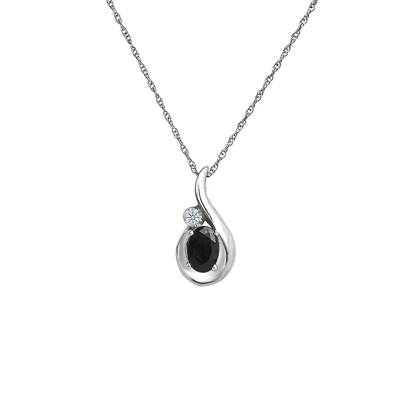 10K WHITE GOLD PENDANT