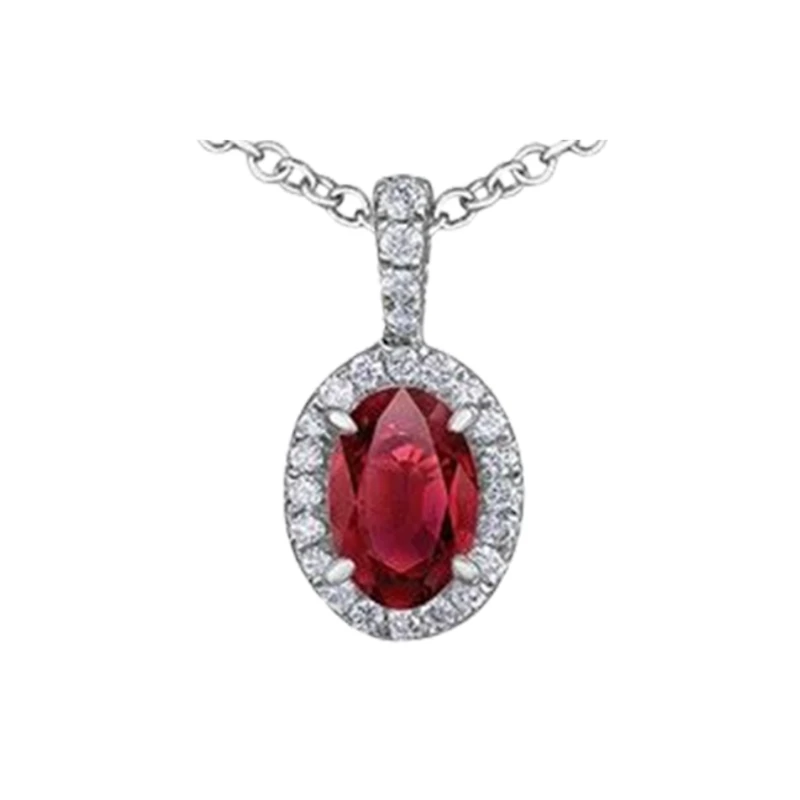 WOMEN'S PENDANT IN 10K WHITE GOLD