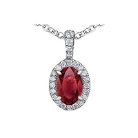 WOMEN'S PENDANT IN 10K WHITE GOLD