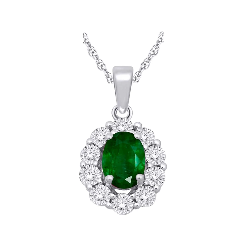 10K WHITE GOLD PENDANT