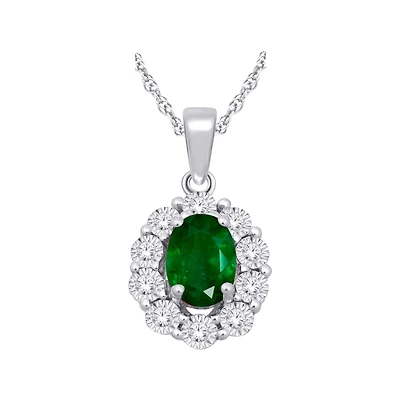 10K WHITE GOLD PENDANT