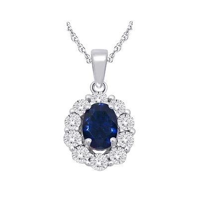 PENDENTIF OR BLANC 10K