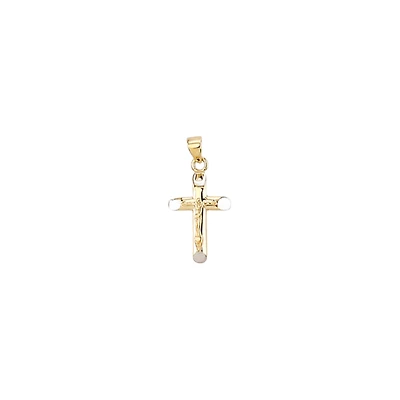 CROIX OR JAUNE 10K - RHODIUM