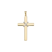 10K 2 TONE GOLD PENDANT