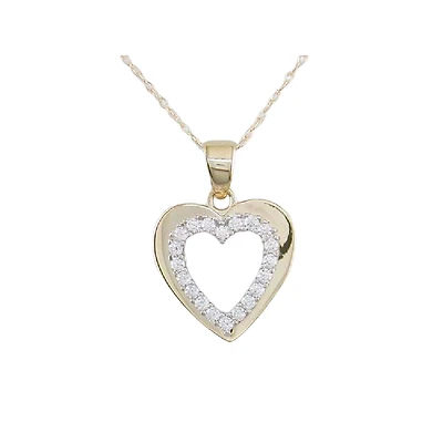 2 TONE 10K GOLD PENDANT