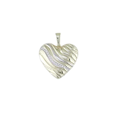 PENDENTIF COEUR EN OR JAUNE 10K