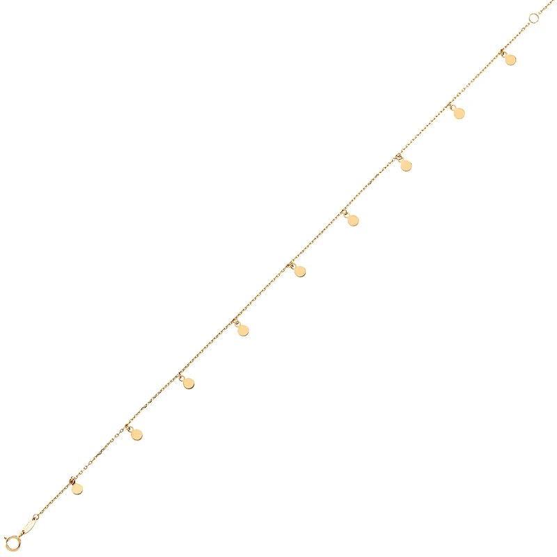 CHAÎNE CHEVILLE OR 10K-10’’X0.5MM