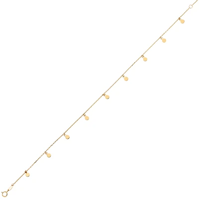 CHAÎNE CHEVILLE OR 10K-10’’X0.5MM