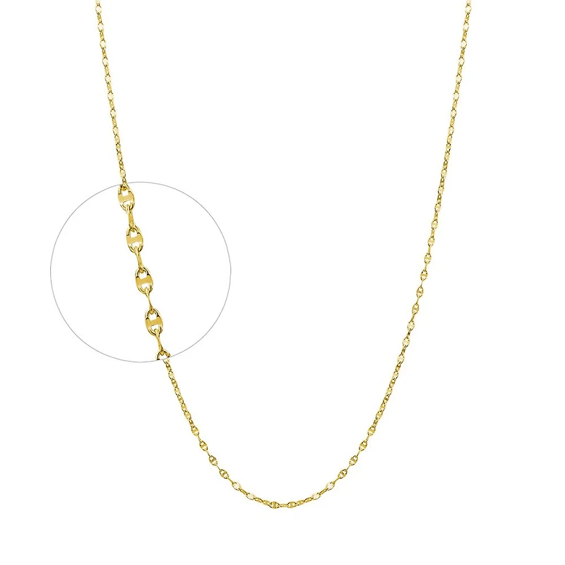 10K YELLOW GOLD CHAIN – 16’’X1MM
