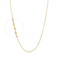 10K YELLOW GOLD CHAIN – 16’’X1MM