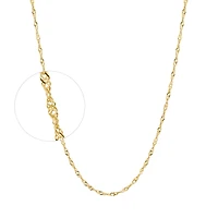 GOLD ANKLET CHAIN - 10''X2MM