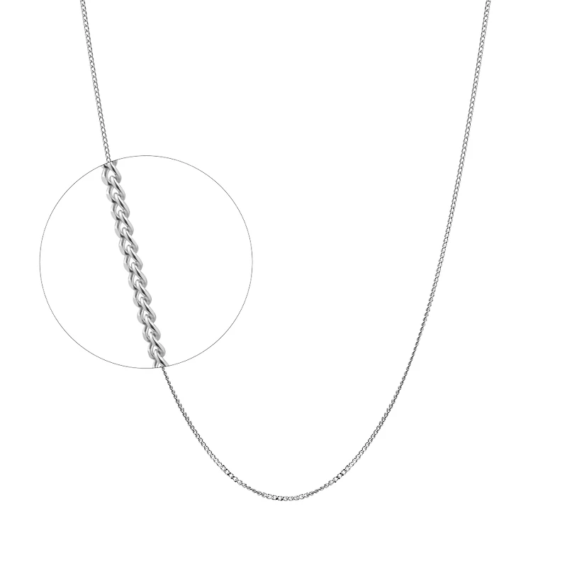 CHAÎNE OR BLANC 10K - 18''X 0.9MM