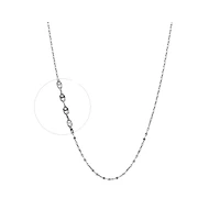 CHAÎNE EN OR BLANC 10K