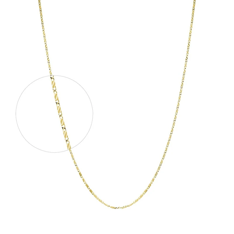 10K YELLOW GOLD CHAIN – 18’’X1MM