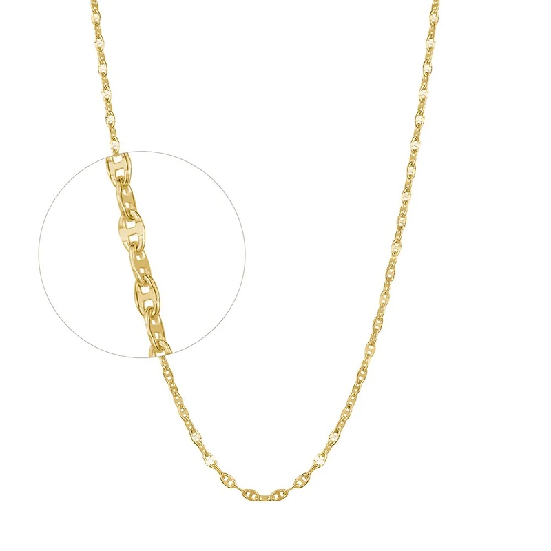 GOLD ANKLE CHAIN- 10’’X1MM