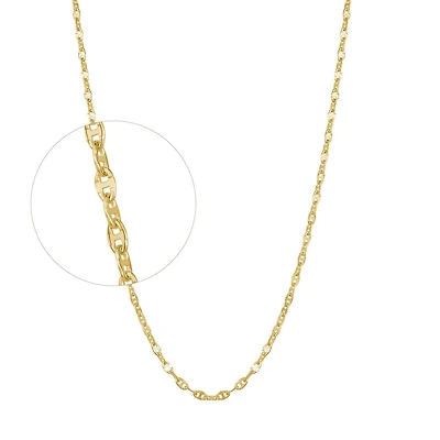 GOLD ANKLE CHAIN- 10’’X1MM