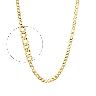 10K YELLOW GOLD CHAIN – 22’’X4MM