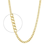 10K YELLOW GOLD CHAIN – 22’’X4MM
