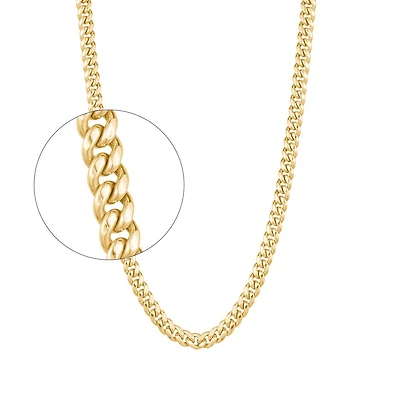 10K YELLOW GOLD CHAIN – 20''X4.5MM
