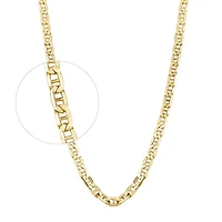 10K YELLOW GOLD CHAIN – 22’’X4MM
