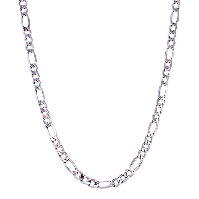 10K WHITE GOLD CHAIN – 18’’X4MM
