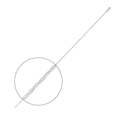 CHAÎNE EN OR BLANC 10K – 16’’X2MM