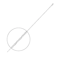 10K WHITE GOLD CHAIN – 16’’X2MM