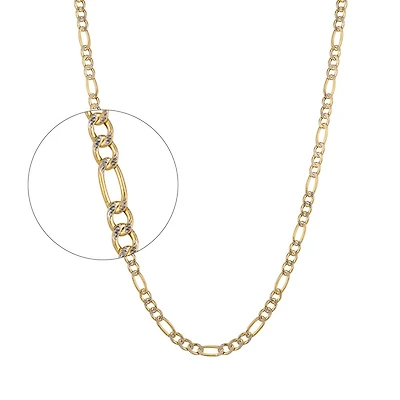 10K YELLOW GOLD CHAIN - 22 "X3MM