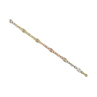 10K 3 TONES GOLD CHAIN – 18’’