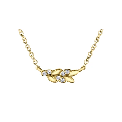 COLLIER À DIAMANTS EN OR 10K