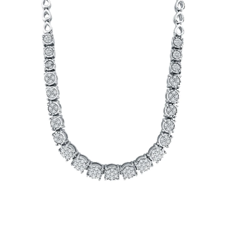 COLLIER À DIAMANTS EN OR 10K
