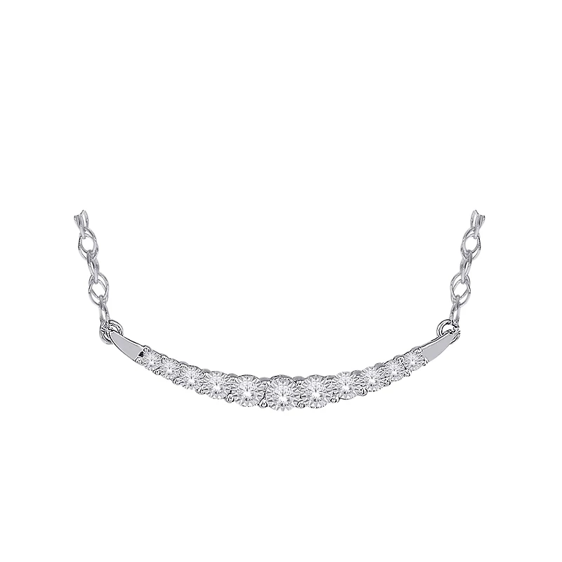 COLLIER À DIAMANTS EN OR 10K