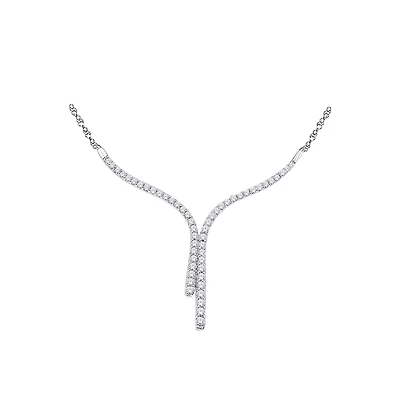 10K WHITE GOLD NECKLACE