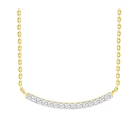 10K YELLOW GOLD DIAMOND NECKLACE