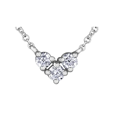 10K WHITE GOLD DIAMOND NECKLACE