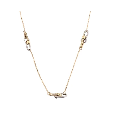 10K 2-TONE GOLD NECKLACE – 18