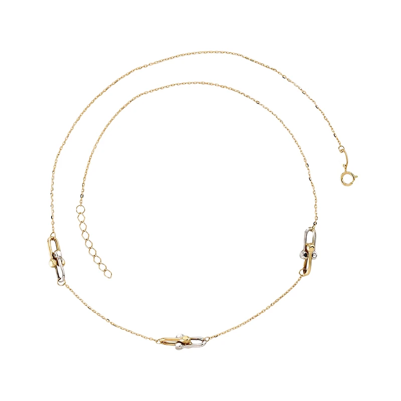 10K 2-TONE GOLD NECKLACE – 18