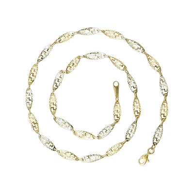 10K 2 TONE GOLD NECKLACE